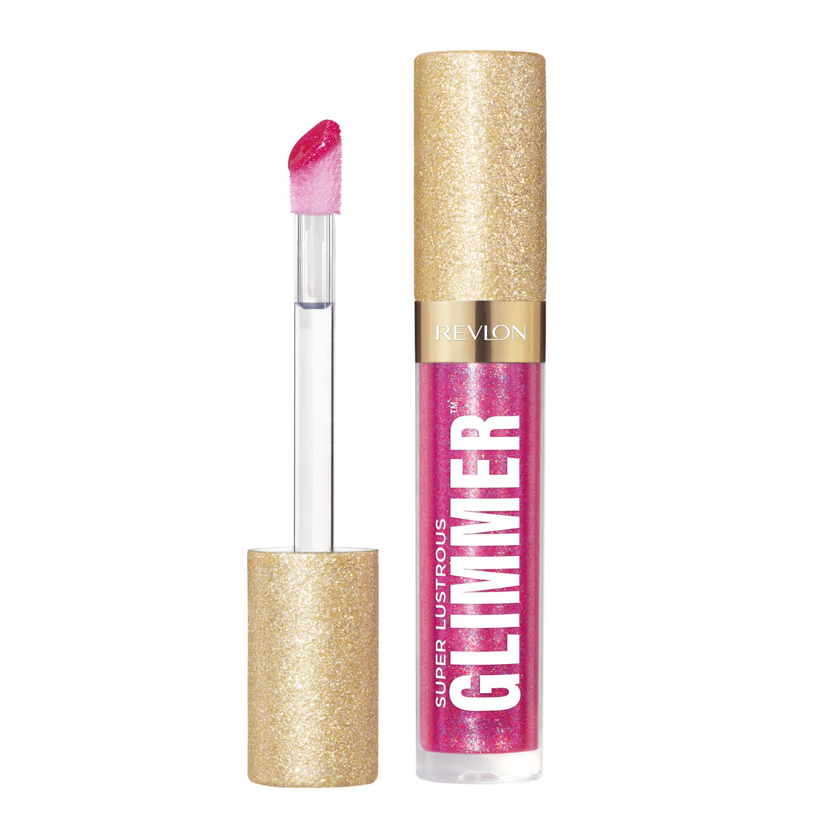 REVLON Super Lustrous Glimmer Gloss, 001 Diamond Drama, 0.13 fl oz