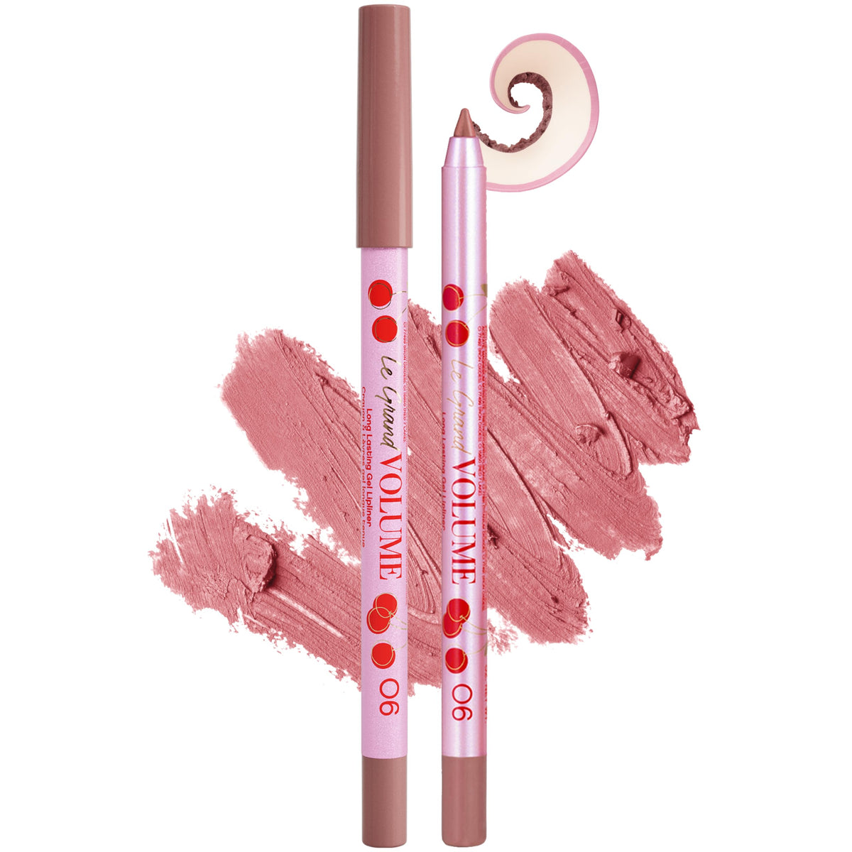 Vivienne Sabó Gel Lipliner Le Grand Volume Sharpenable, Long-Lasting Smudge-Proof Lip Liner & All-Over Lip Color, Creamy Precision Formula, Comfortable Wear, 03 Cold nude