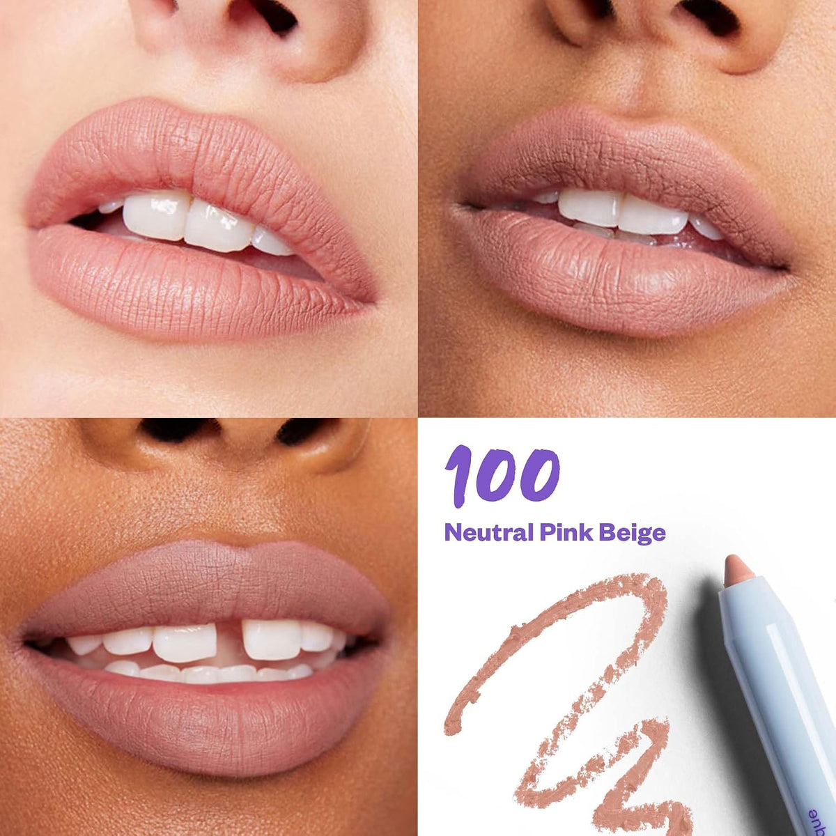 Kosas Hotliner Hydrating Lip Liner with Hyaluronic Acid, Pink Beige