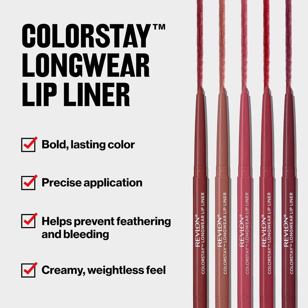 Revlon ColorStay Longwear Lip Liner, 640 Raisin, 0.01 oz