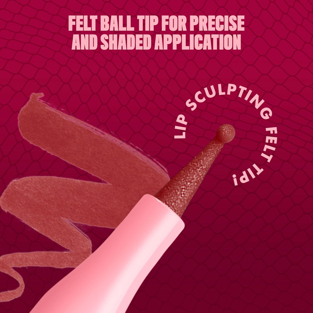 NYX PROFESSIONAL MAKEUP Lip Lingerie Liner Stain, Seamless Make Up with All-Day Color, Waterproof Lip Stain Finish - Up All Night (Black Cherry)
