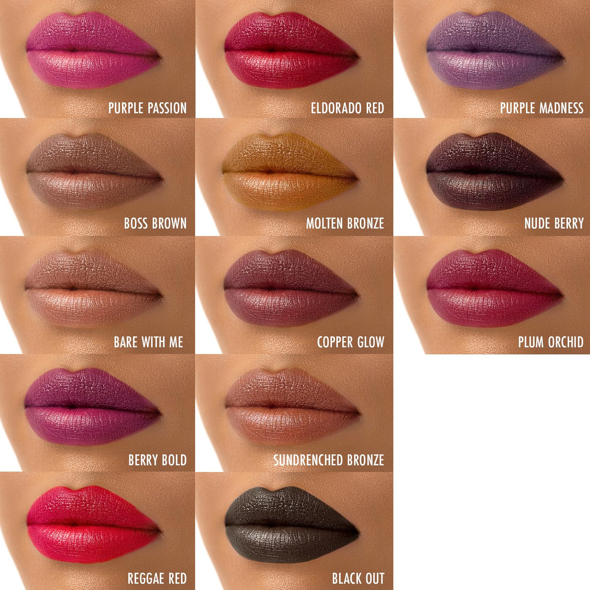 Black Radiance Perfect Tone Lipstick Lip Color, Copper Glow, 0.13 Oz