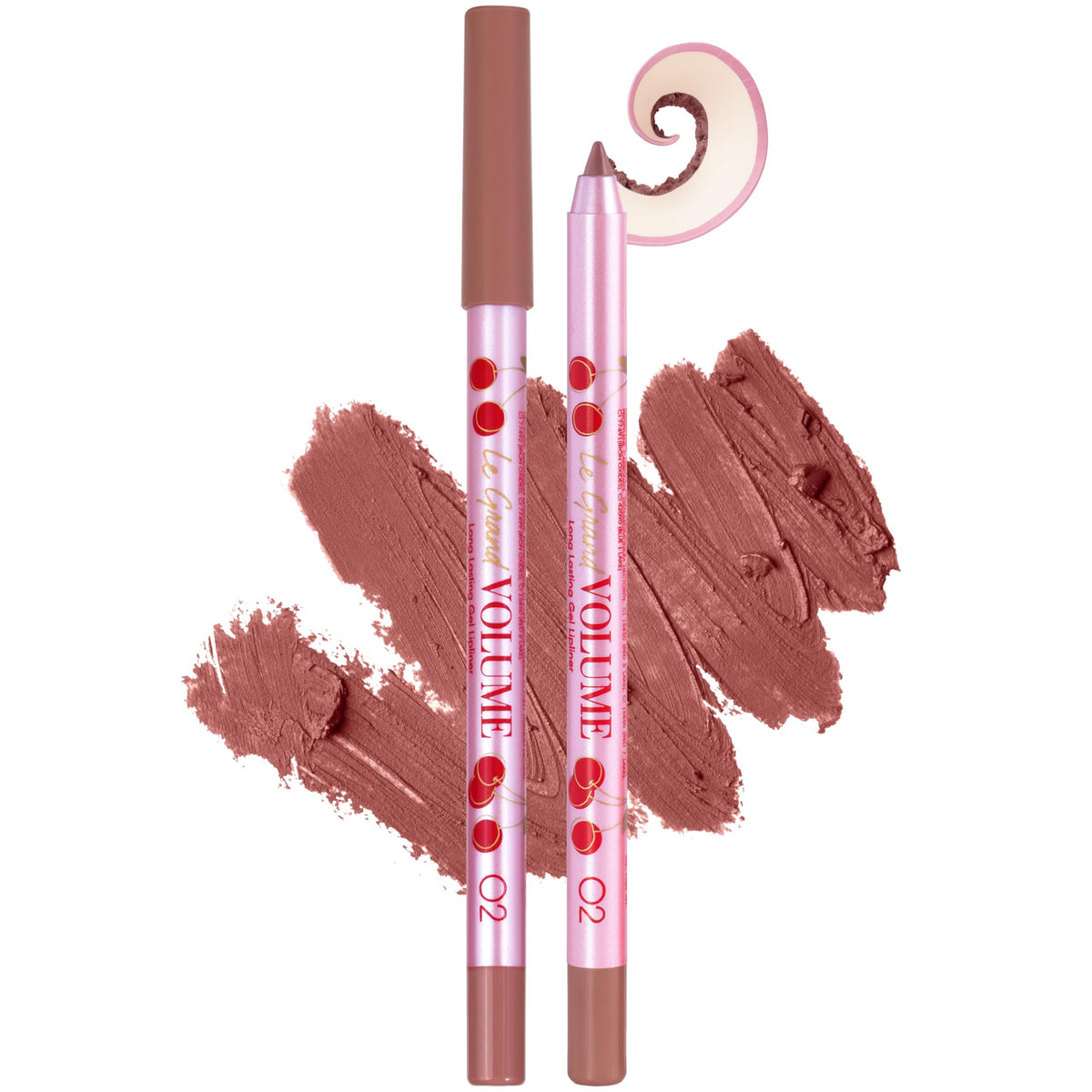 Vivienne Sabó Gel Lipliner Le Grand Volume Sharpenable, Long-Lasting Smudge-Proof Lip Liner & All-Over Lip Color, Creamy Precision Formula, Comfortable Wear, 03 Cold nude