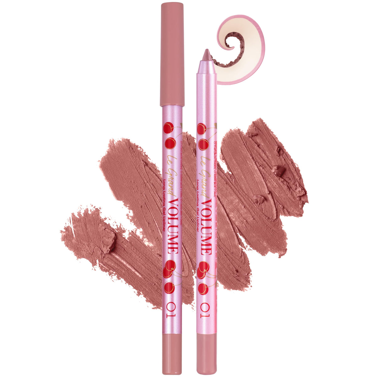 Vivienne Sabó Gel Lipliner Le Grand Volume Sharpenable, Long-Lasting Smudge-Proof Lip Liner & All-Over Lip Color, Creamy Precision Formula, Comfortable Wear, 03 Cold nude