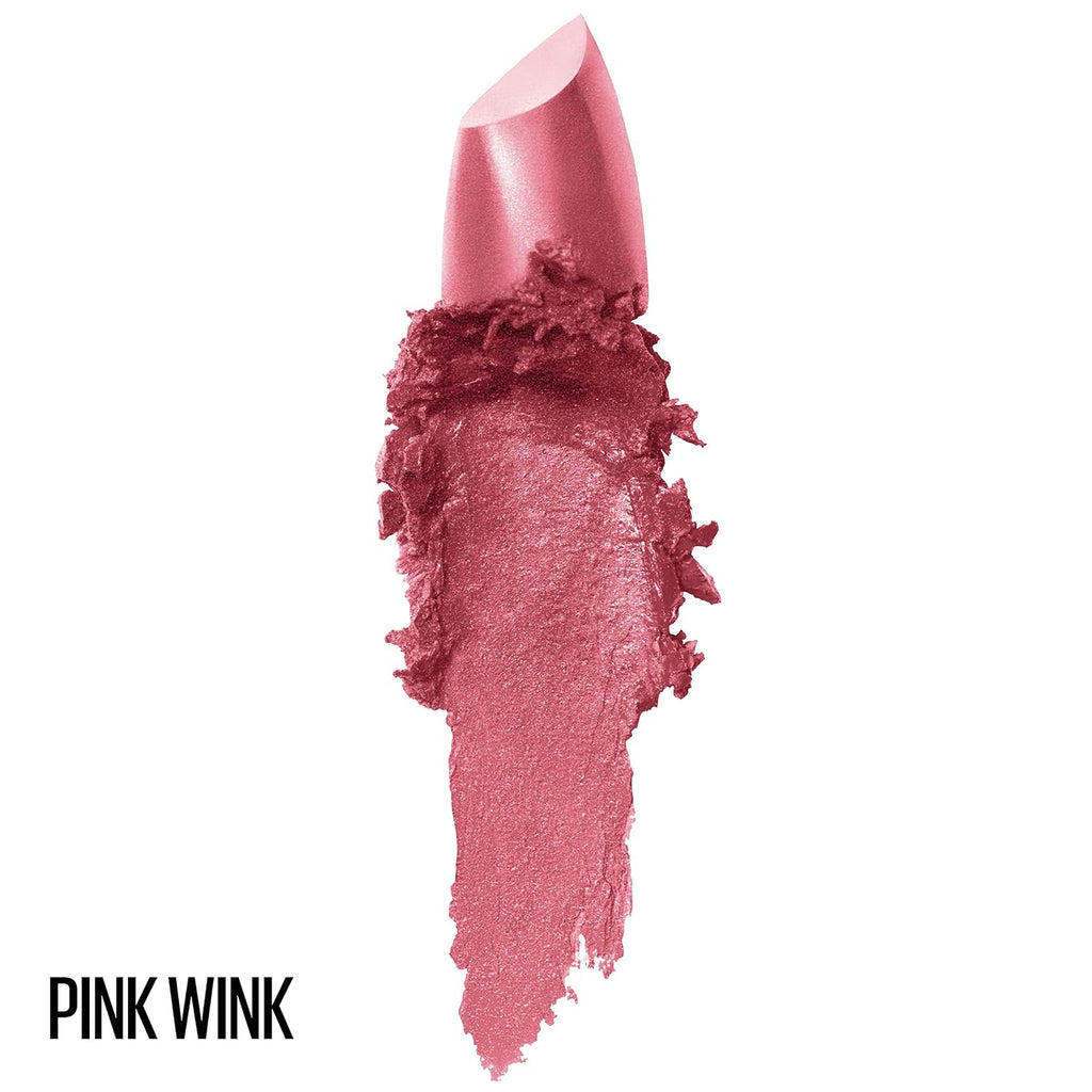 Maybelline Color Sensational Lipstick, Lip Makeup, Cream Finish, Hydrating Lipstick, Pink Wink, Coral Pink ,1 Count