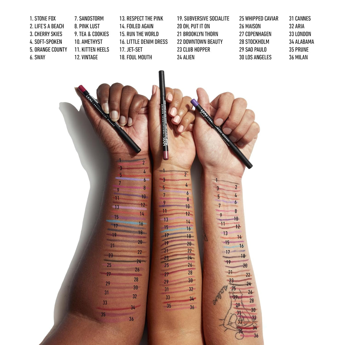 NYX PROFESSIONAL MAKEUP Suede Matte Lip Liner, Velvety-Smooth, Long-Lasting Formula For A Defined Lip Makeup Look - Cold Brew (Brown)