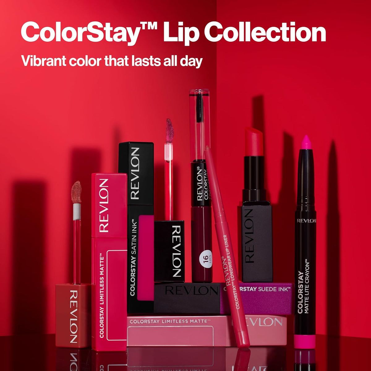 Revlon ColorStay Overtime Lipcolor, 005 Infinite Raspberry, 0.07 fl oz