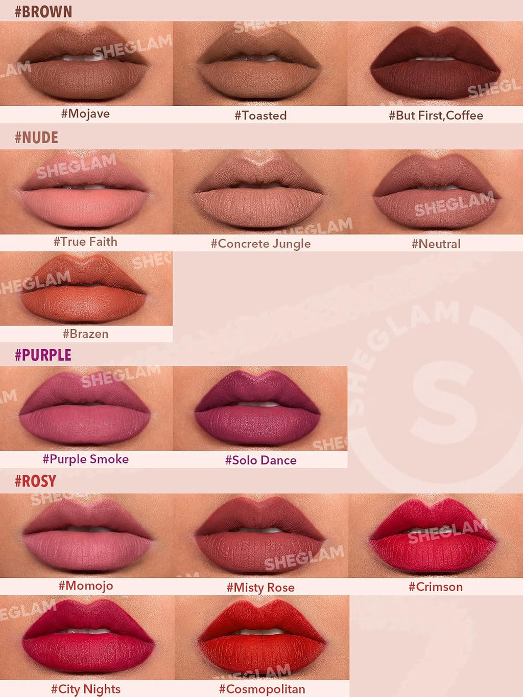 SHEGLAM Lip Liner Creamy Matte Pencil High Pigment Not Easy to Fade Silky Smooth Matte Contour Tint Lip Makeup-But First,Coffee