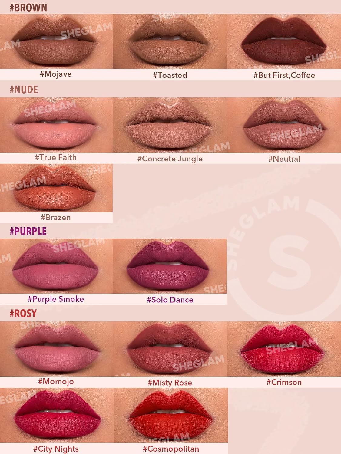 SHEGLAM Lip Liner Creamy Matte Pencil High Pigment Not Easy to Fade Silky Smooth Matte Contour Tint Lip Makeup-But First,Coffee