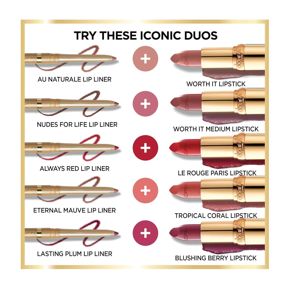 L'Oreal Paris Colour Riche Lip Liner Pencil, Creamy Lip Liner with Omega 3 and Vitamin E, 782 Toffee To Be (Warm Deep Brown)