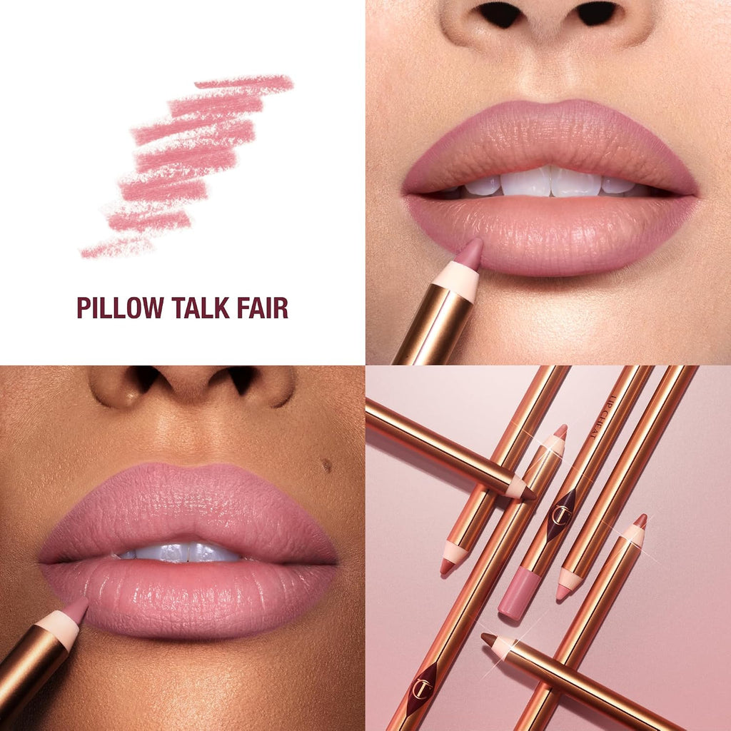 Charlotte Tilbury Lip Cheat Lip Liner Pencil - Gives Lips a Fuller-Looking, Defined Pout - Enriched with Jojoba Oil & Hyaluronic Acid - Waterproof, Smudge-Proof & Transfer-Proof