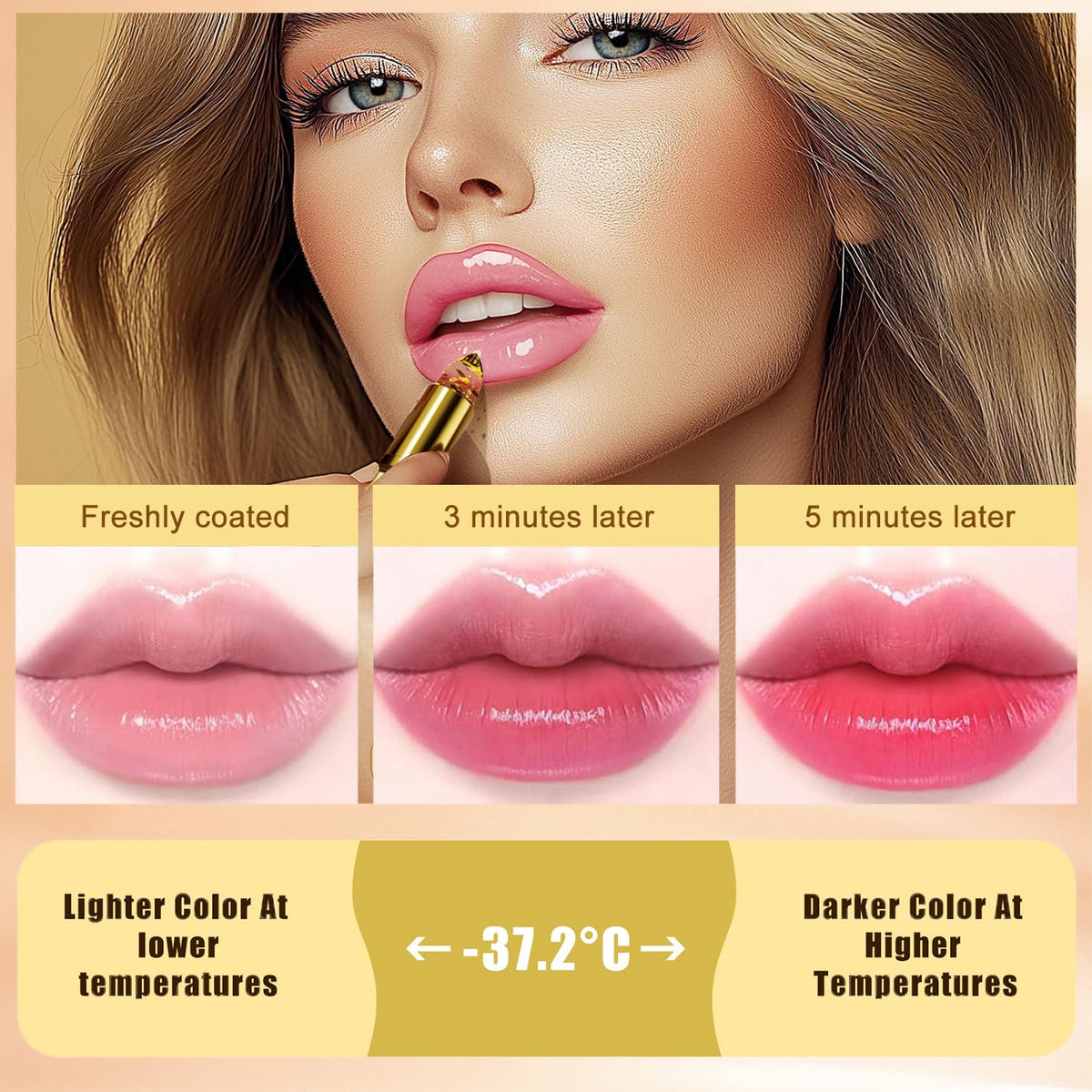 Color Changing Lipstick, Lipstick for Older Women, Lip stick for Women (#1)