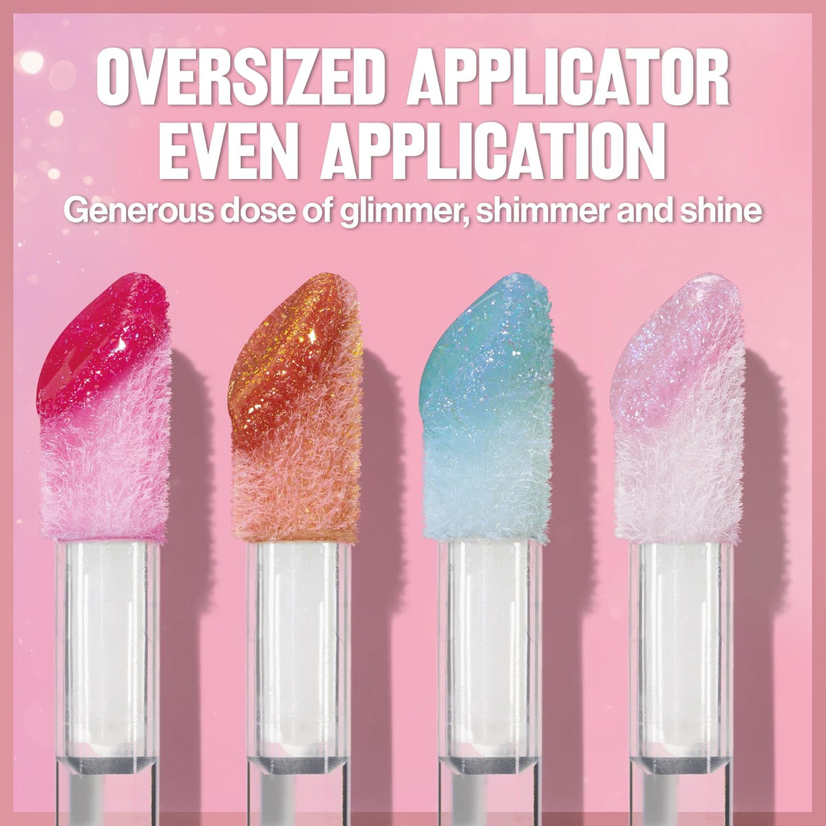 REVLON Super Lustrous Glimmer Gloss, 001 Diamond Drama, 0.13 fl oz