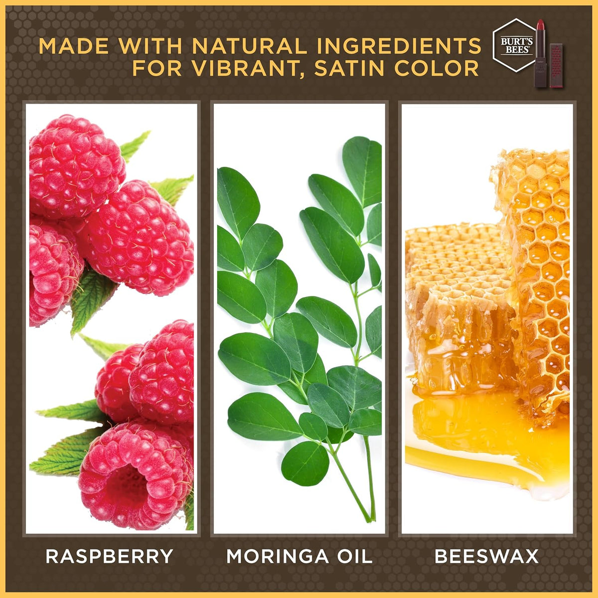 Burt's Bees 100% Natural Moisturizing Lipstick, Scarlet Soaked, 1 Tube