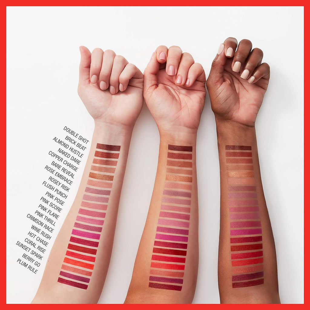 Maybelline Color Sensational Lipstick, Lip Makeup, Cream Finish, Hydrating Lipstick, Pink Wink, Coral Pink ,1 Count