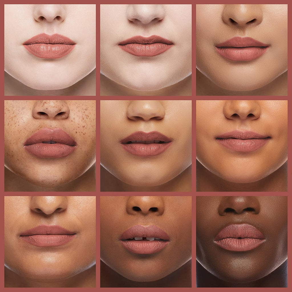 wet n wild Mega Last Matte Lip Color, Semi Matte Hyaluronic Acid Infused, Long Lasting Full Coverage for a Nourishing Pout, Cruelty-Free & Vegan - Bare it All