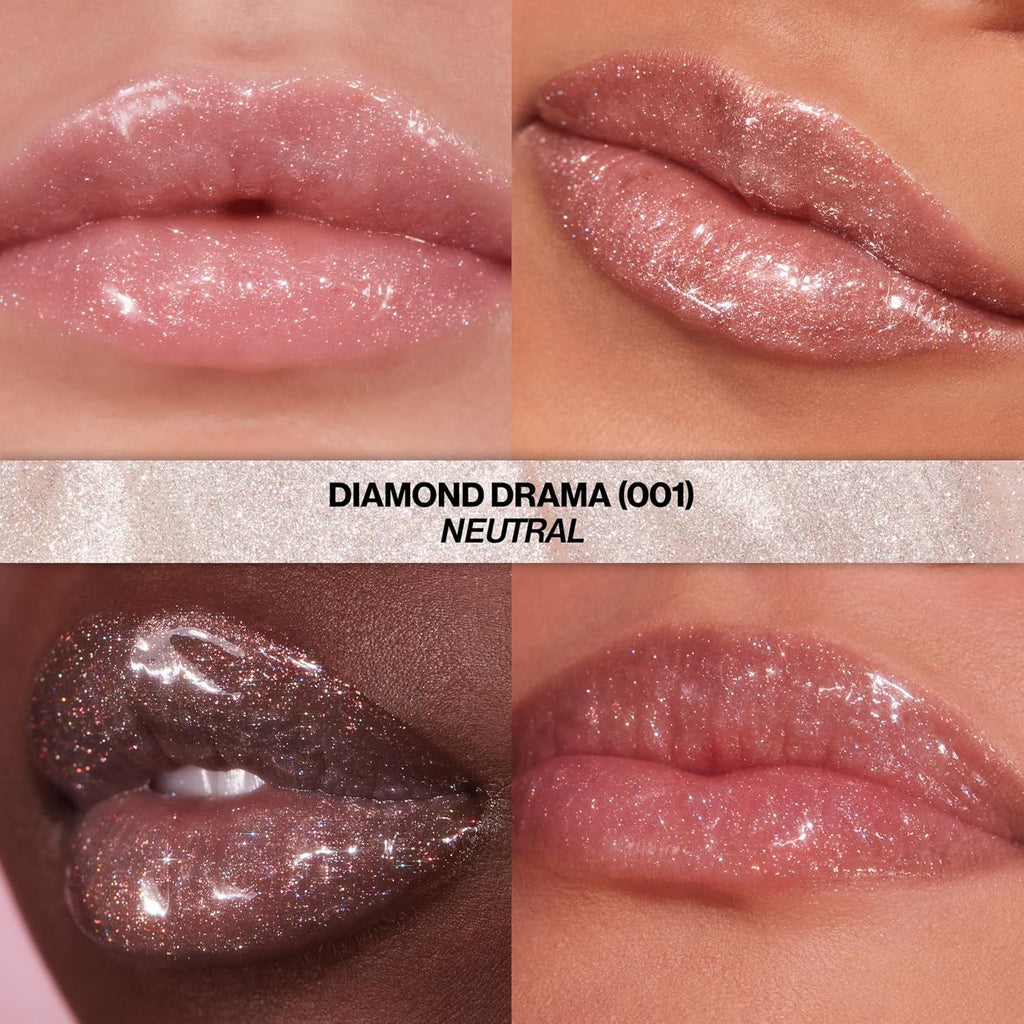 REVLON Super Lustrous Glimmer Gloss, 001 Diamond Drama, 0.13 fl oz