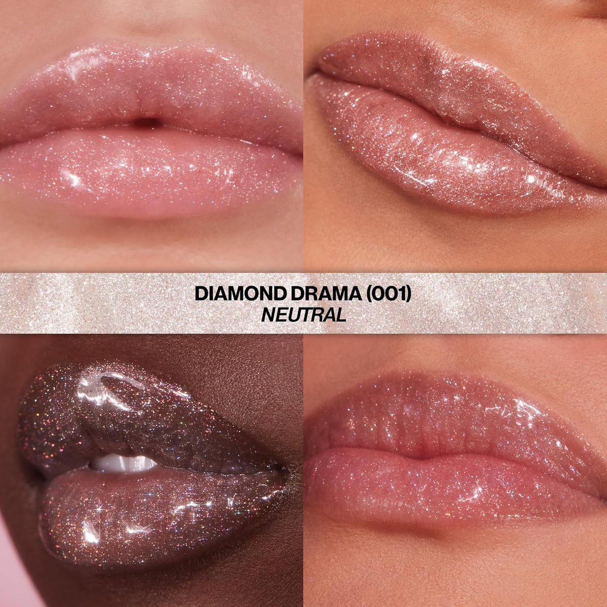 REVLON Super Lustrous Glimmer Gloss, 001 Diamond Drama, 0.13 fl oz