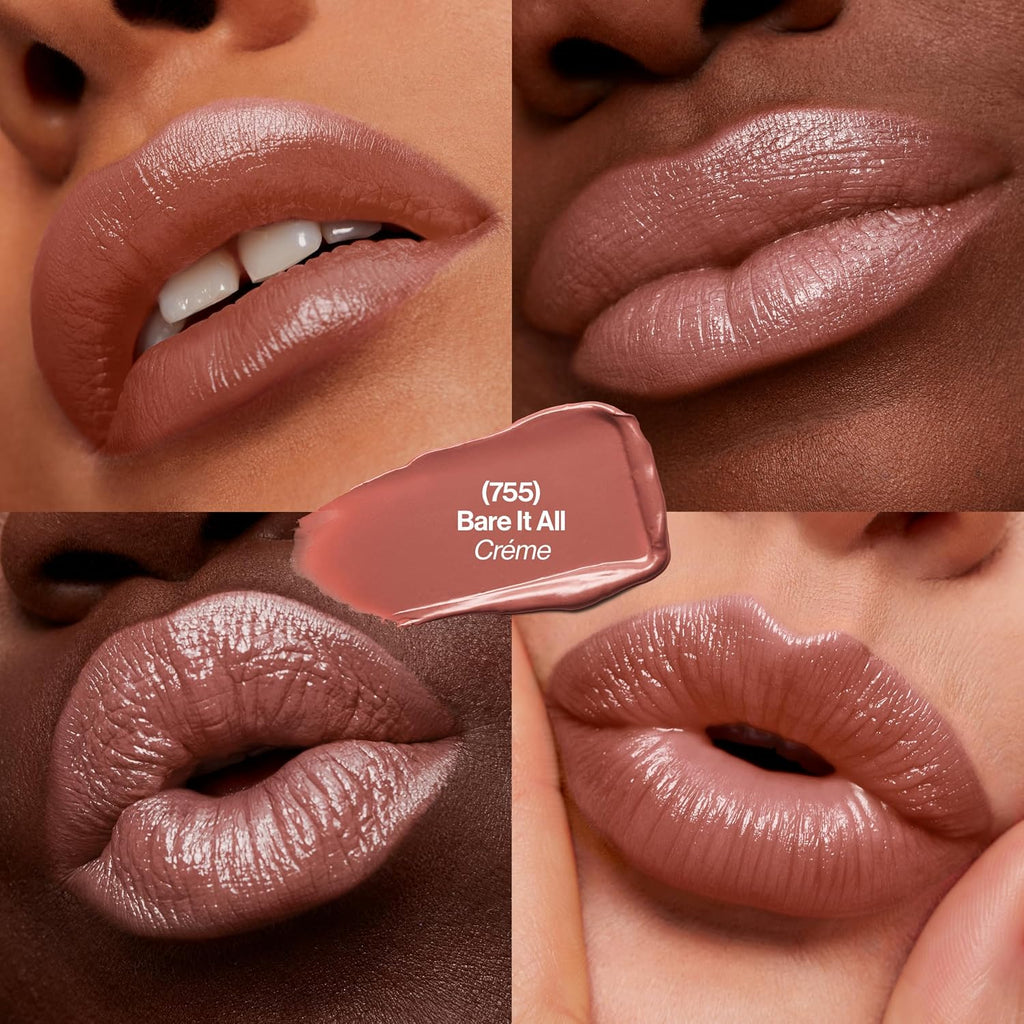 Revlon Super Lustrous Lipstick, 755 Bare It All, 0.15 oz