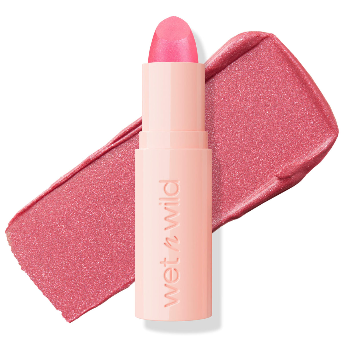 wet n wild Mega Last Rich Satin Lip Color, Rich Creamy Color with Satin Finish, Infused with Vitamin E & Moisturizing Argan Oil, Lightweight, Silky-Smooth, Vegan & Cruelty-Free - Hush Lil' Beige