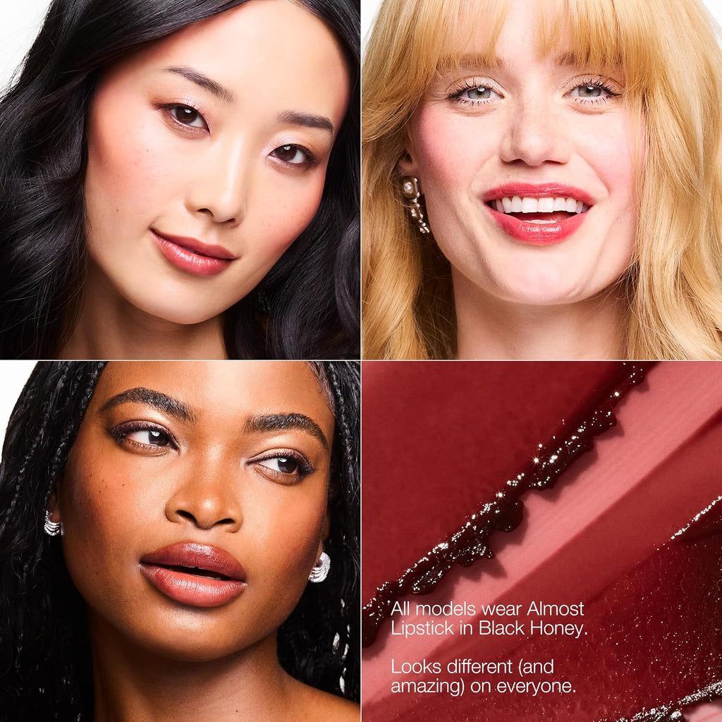 Clinique Black Honey Lip Gift Set with Almost Lipstick, Pop Lip + Cheek Oil, & Quickline Lip Liner | Gifts For Women