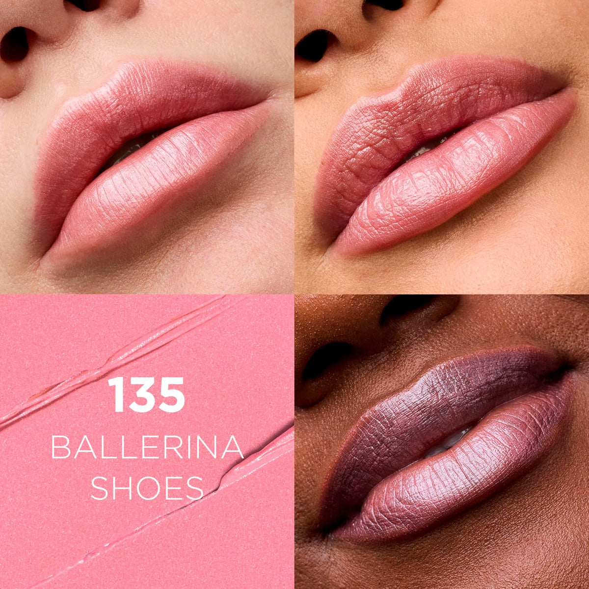 L'Oreal Paris Colour Riche Original Creamy, Hydrating Satin Lipstick with Argan Oil and Vitamin E, Ballerina Shoes , 1 Count